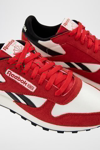 Sneakers in pelle scamosciata Classic - Rosso e bianco