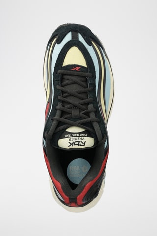 Sneakers in pelle scamosciata Premier Pump Paris - Nero e rosso