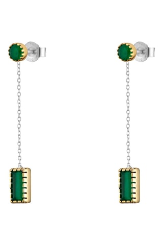 Boucles d'oreilles Argent et onyx