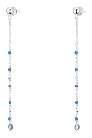 Boucles d'oreilles - Argent et calcédoines