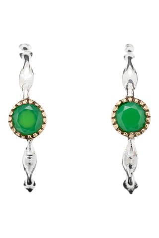 Créoles - Argent et chrysoprase