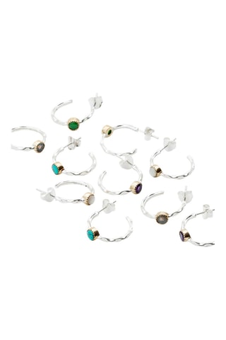 Créoles - Argent et chrysoprase