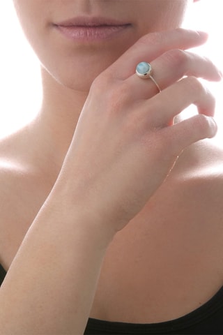 Bague - Argent et larimar