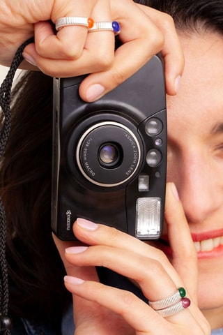 Bague - Argent et rubis