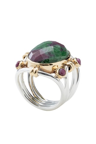 Bague - Argent et rubis