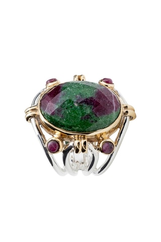 Bague - Argent et rubis