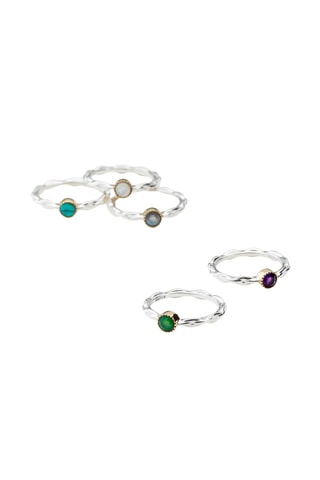 Bague - Argent et chrysoprase