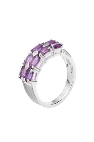 Bague - Argent et améthystes