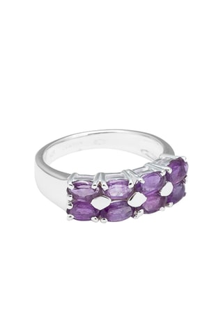 Bague - Argent et améthystes