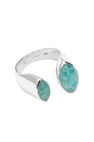 Bague - Argent et amazonites