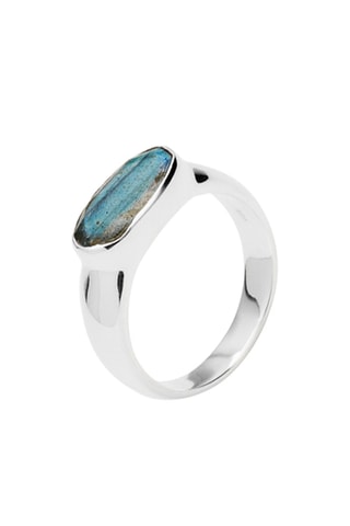 Bague - Argent et labradorite