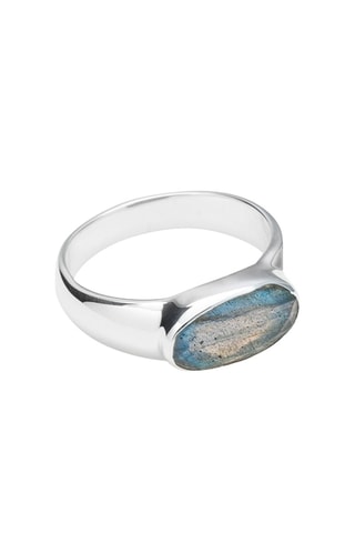 Bague - Argent et labradorite
