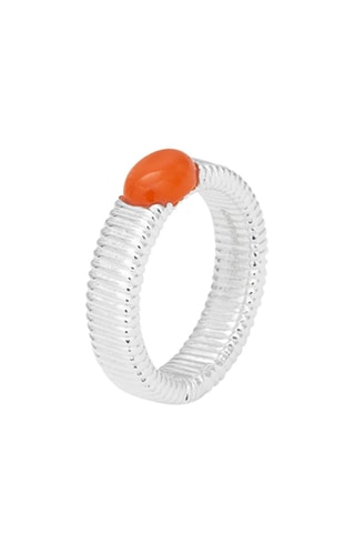 Bague - Argent et cornaline