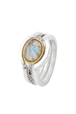 Bague 3-en-1 - Argent et labradorite