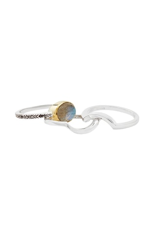Bague 3-en-1 - Argent et labradorite