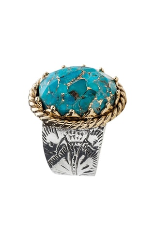 Bague - Argent et turquoise