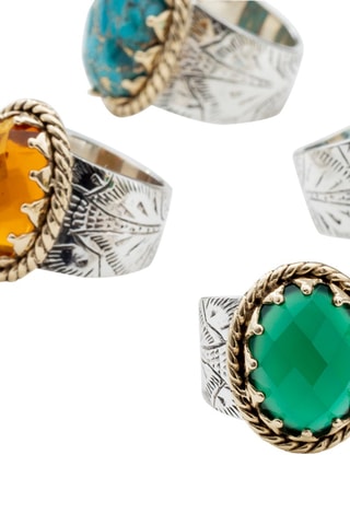 Bague - Argent et turquoise
