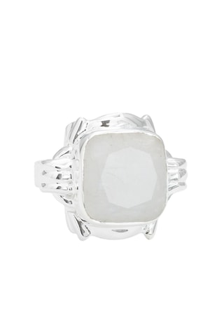 Bague - Argent et pierre de lune