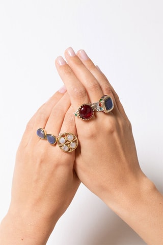 Bague - Argent et labradorites