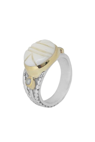 Bague Argent et nacre