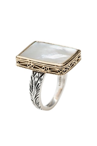 Bague - Argent et nacre