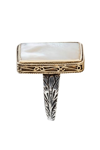 Bague - Argent et nacre