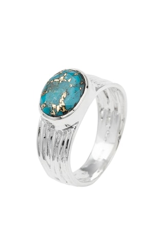 Bague - Argent et turquoise