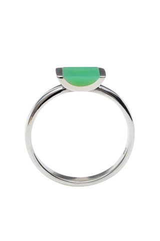 Bague - Argent et calcédoine