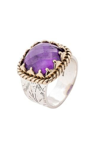 Bague - Argent et améthyste