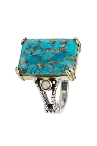 Bague - Argent et turquoise