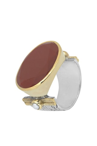 Bague Argent et jaspe