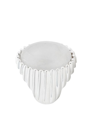 Bague - Argent et pierre de lune