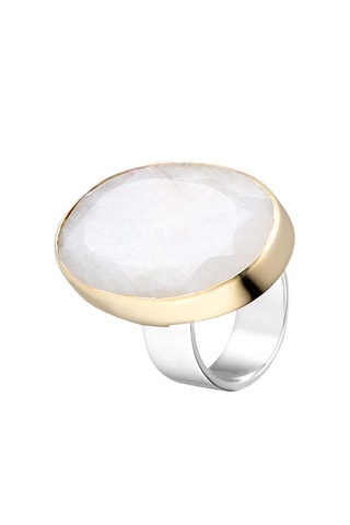 Bague - Argent et pierre de lune