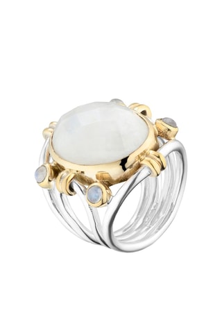 Bague - Argent et pierres de lune