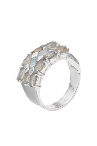 Bague - Argent et labradorites