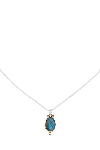 Collier - Argent et labradorite