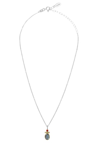 Collier - Argent et labradorite