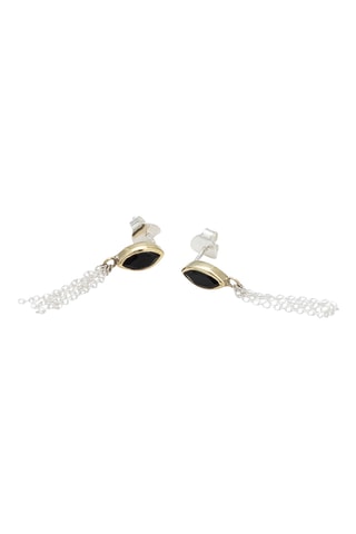 Boucles d’oreilles - Argent et onyx