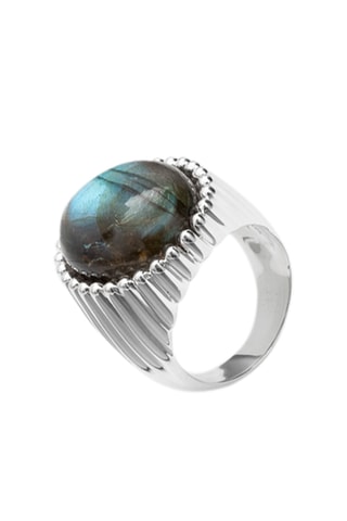 Bague - Argent et labradorite