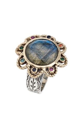 Bague - Argent et labradorite 