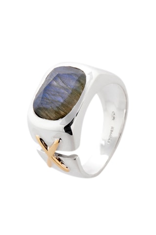 Bague - Argent et labradorite