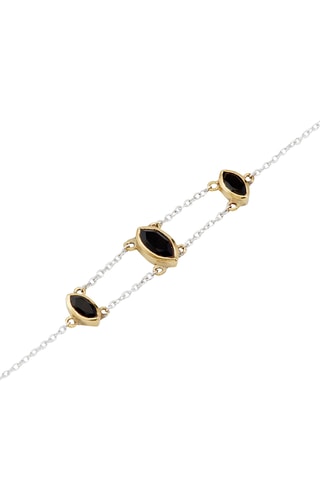 Bracelet - Argent et onyx