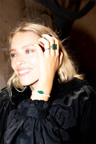 Bracelet - Argent et onyx