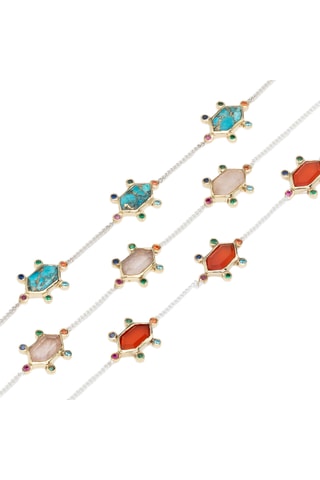 Bracelet - Argent et cornalines