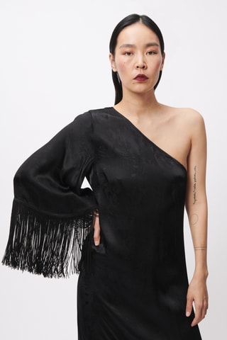 Asymmetrische Jurk Elena - Zwart