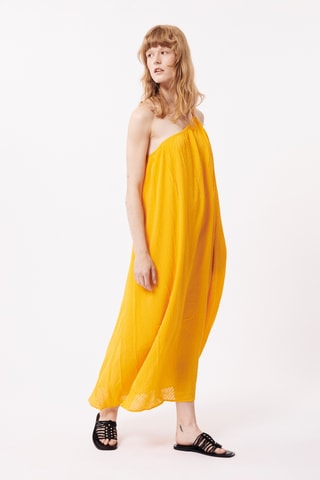 Abito asimmetrico Elena - Giallo