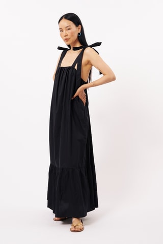 Robe longue Cylia - Noir