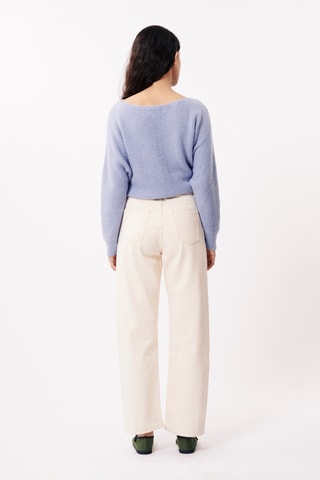 Rechte Jeans Hoge Taille Agatha - Ecru