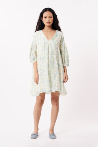 Abito taglio dritto in lino Sara - Verde chiaro