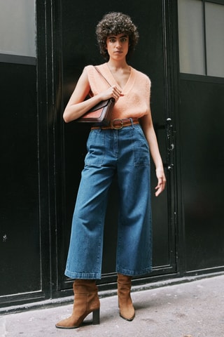 Leren Handtas Fenely - Donkerbruin